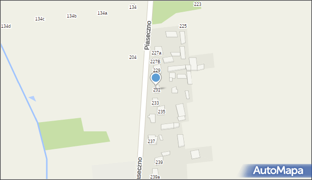 Piaseczno, Piaseczno, 231, mapa Piaseczno