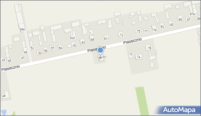 Piaseczno, Piaseczno, 66, mapa Piaseczno