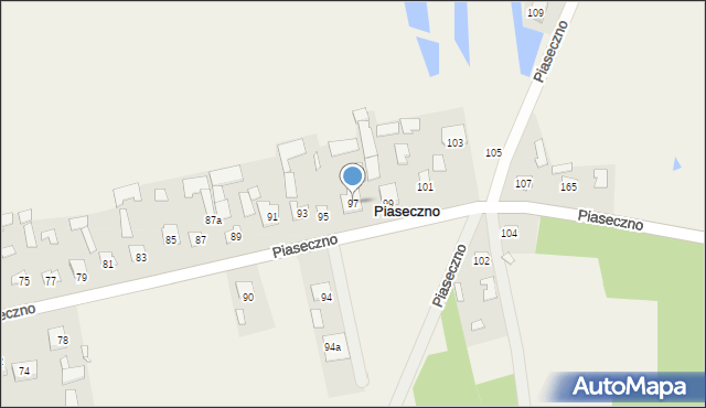 Piaseczno, Piaseczno, 97, mapa Piaseczno