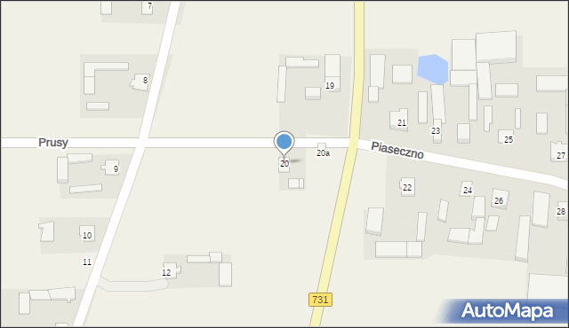 Piaseczno, Piaseczno, 20, mapa Piaseczno