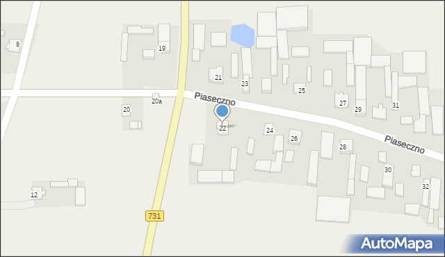 Piaseczno, Piaseczno, 22, mapa Piaseczno