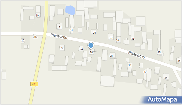 Piaseczno, Piaseczno, 26, mapa Piaseczno