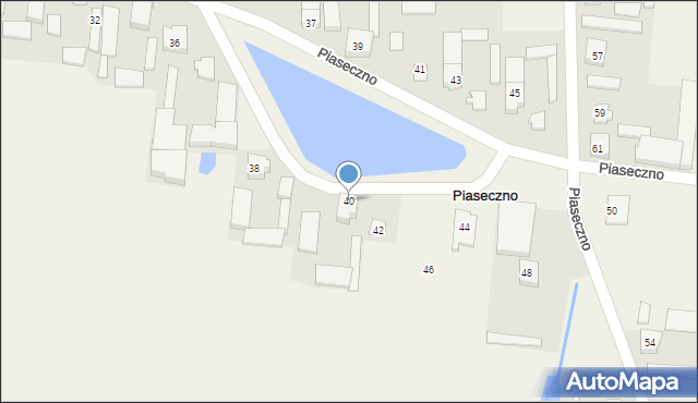 Piaseczno, Piaseczno, 40, mapa Piaseczno