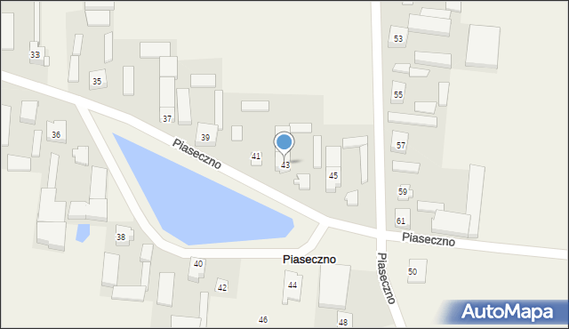 Piaseczno, Piaseczno, 43, mapa Piaseczno