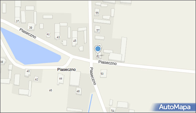 Piaseczno, Piaseczno, 61, mapa Piaseczno