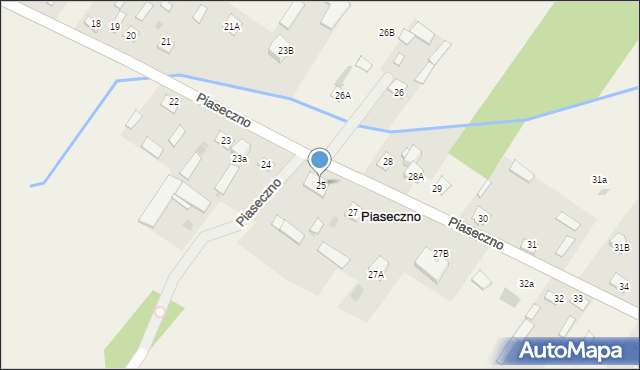 Piaseczno, Piaseczno, 25, mapa Piaseczno