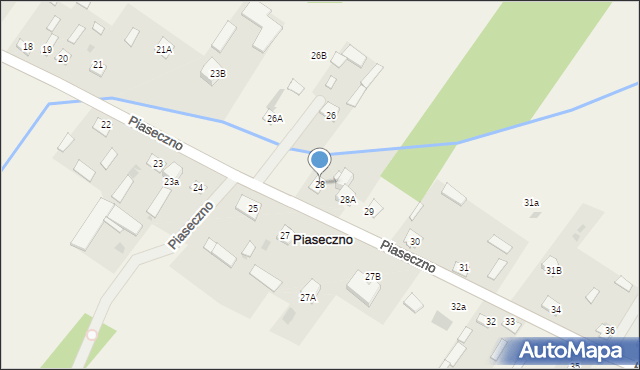 Piaseczno, Piaseczno, 28, mapa Piaseczno