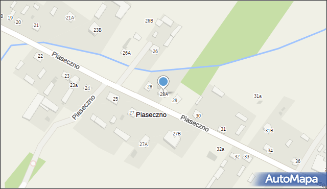 Piaseczno, Piaseczno, 28A, mapa Piaseczno