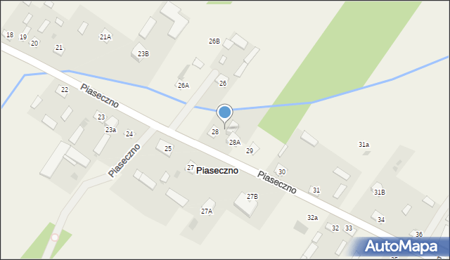 Piaseczno, Piaseczno, 28B, mapa Piaseczno