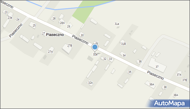 Piaseczno, Piaseczno, 32a, mapa Piaseczno