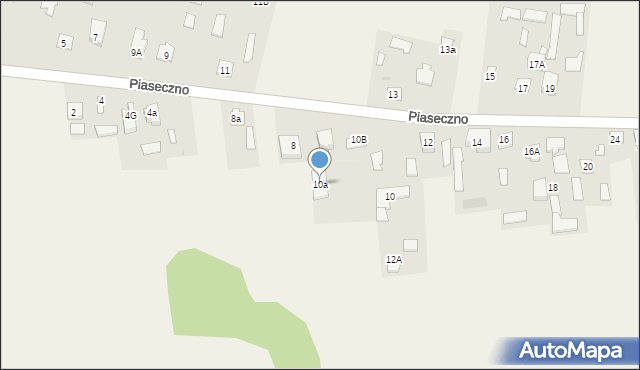 Piaseczno, Piaseczno, 10a, mapa Piaseczno