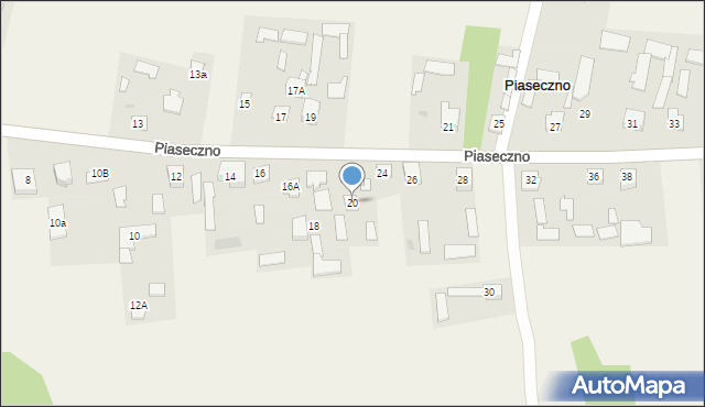 Piaseczno, Piaseczno, 20, mapa Piaseczno