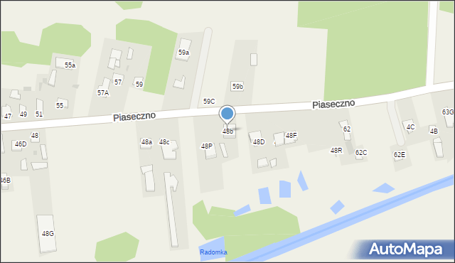 Piaseczno, Piaseczno, 48b, mapa Piaseczno