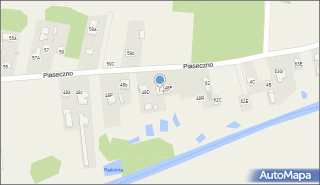 Piaseczno, Piaseczno, 48e, mapa Piaseczno