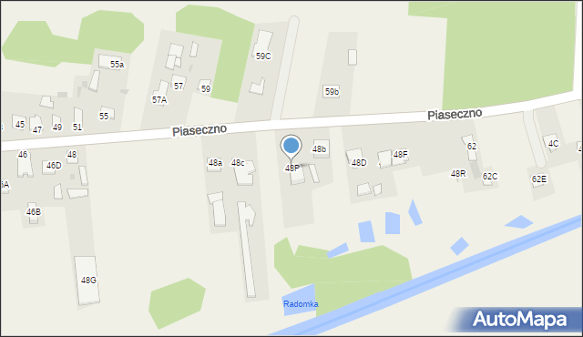 Piaseczno, Piaseczno, 48P, mapa Piaseczno