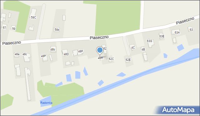 Piaseczno, Piaseczno, 48R, mapa Piaseczno