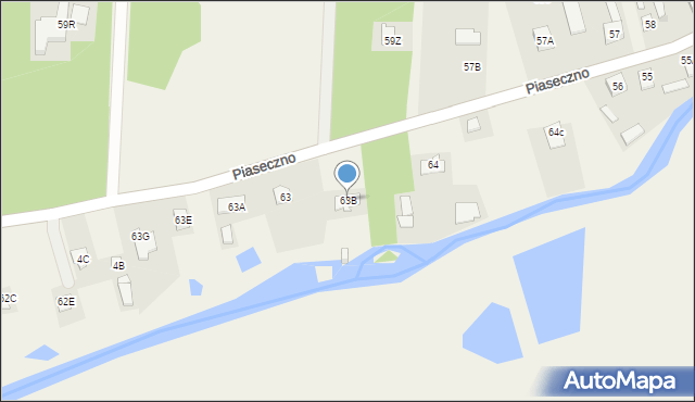 Piaseczno, Piaseczno, 63B, mapa Piaseczno