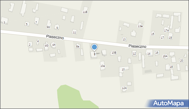 Piaseczno, Piaseczno, 8, mapa Piaseczno