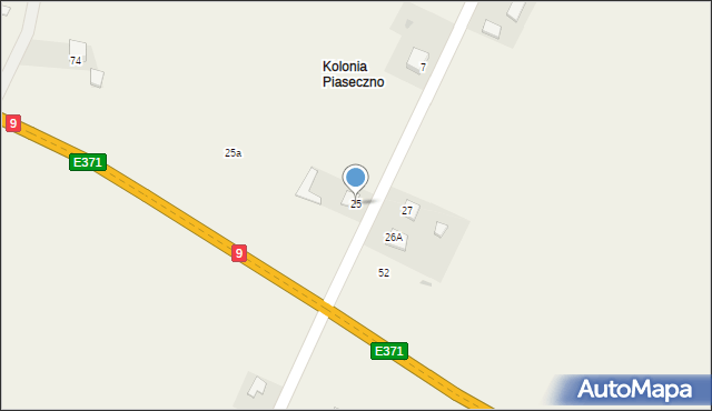 Piaseczno, Piaseczno, 25, mapa Piaseczno