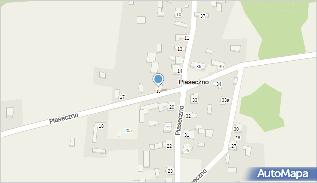 Piaseczno, Piaseczno, 15, mapa Piaseczno
