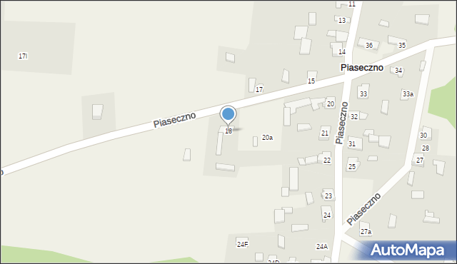 Piaseczno, Piaseczno, 18, mapa Piaseczno
