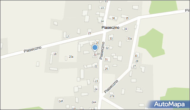 Piaseczno, Piaseczno, 21, mapa Piaseczno