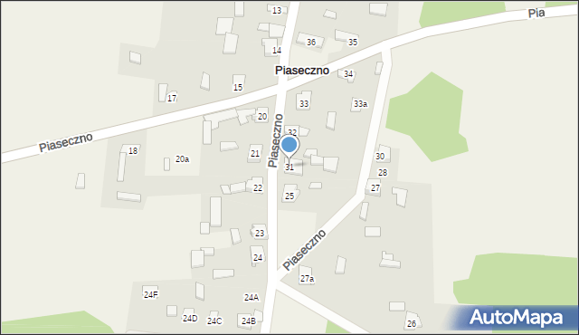 Piaseczno, Piaseczno, 31, mapa Piaseczno