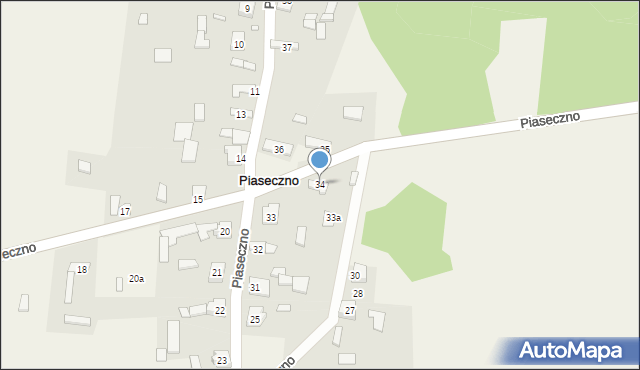 Piaseczno, Piaseczno, 34, mapa Piaseczno