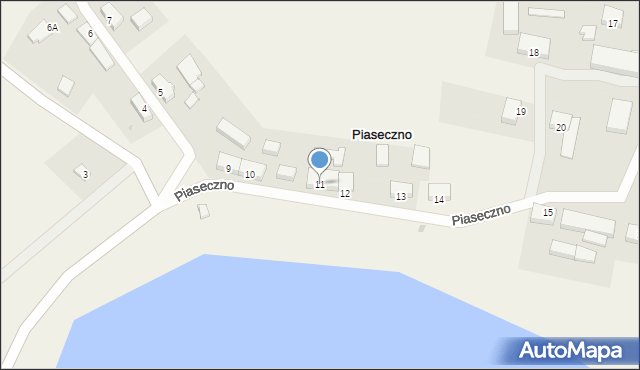 Piaseczno, Piaseczno, 11, mapa Piaseczno