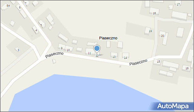 Piaseczno, Piaseczno, 12, mapa Piaseczno