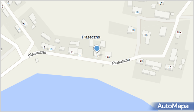 Piaseczno, Piaseczno, 13, mapa Piaseczno