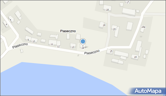 Piaseczno, Piaseczno, 14, mapa Piaseczno