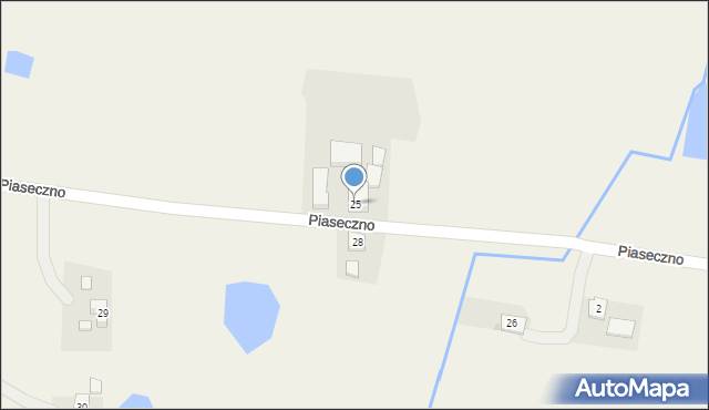 Piaseczno, Piaseckie Pole, 25, mapa Piaseczno
