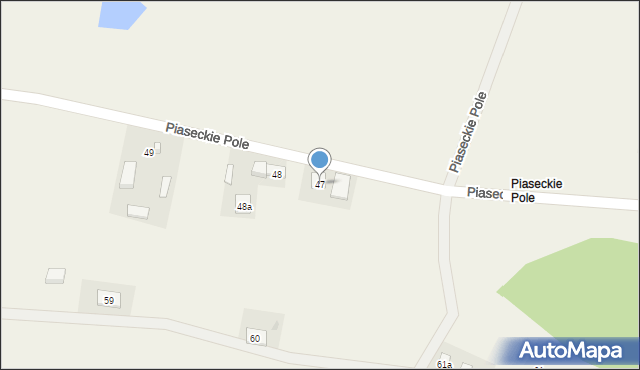 Piaseczno, Piaseckie Pole, 47, mapa Piaseczno