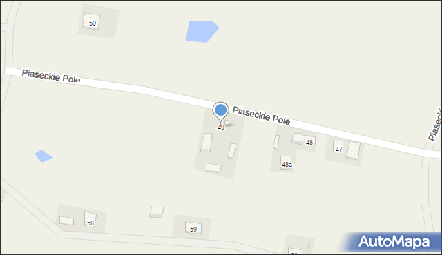 Piaseczno, Piaseckie Pole, 49, mapa Piaseczno