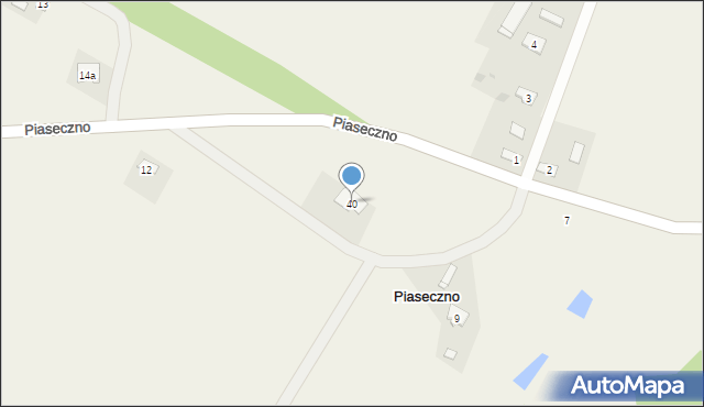 Piaseczno, Piaseczno, 40, mapa Piaseczno