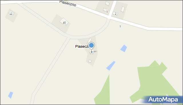 Piaseczno, Piaseczno, 9, mapa Piaseczno