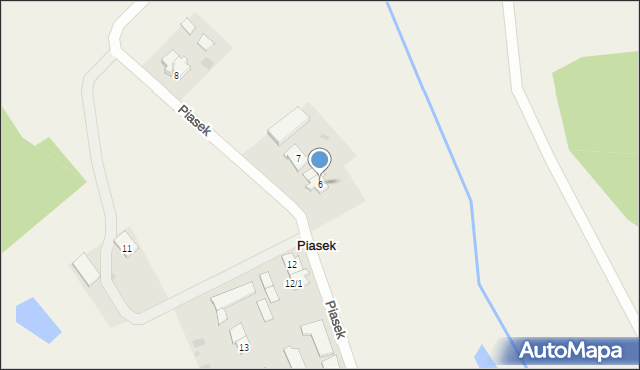 Piasek, Piasek, 6, mapa Piasek