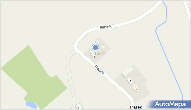 Piasek, Piasek, 8/2, mapa Piasek