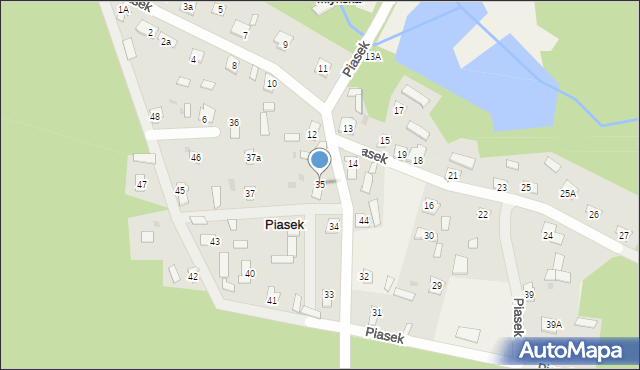 Piasek, Piasek, 35, mapa Piasek