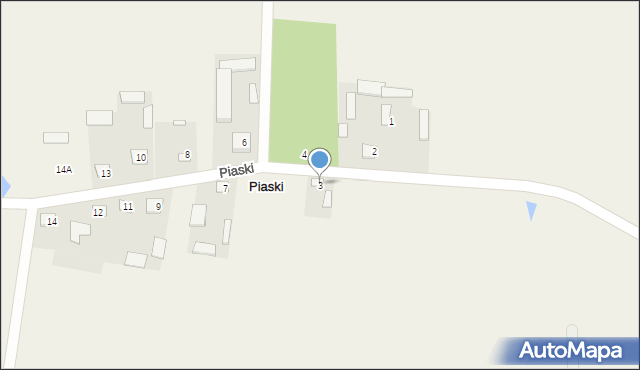 Piaski, Piaski, 3, mapa Piaski