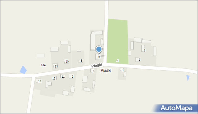 Piaski, Piaski, 6, mapa Piaski