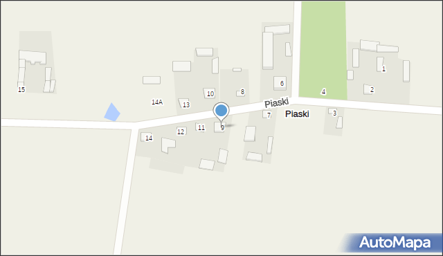 Piaski, Piaski, 9, mapa Piaski