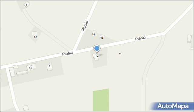 Piaski, Piaski, 1e, mapa Piaski