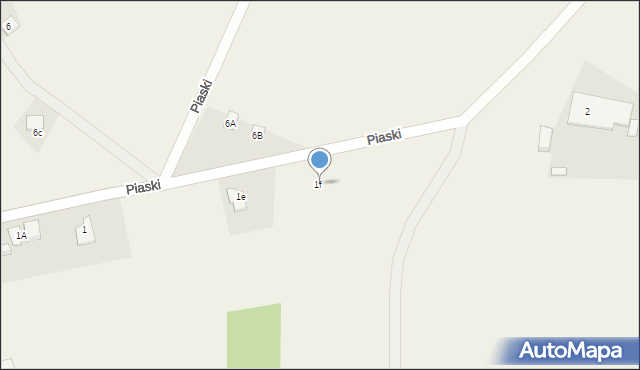 Piaski, Piaski, 1f, mapa Piaski