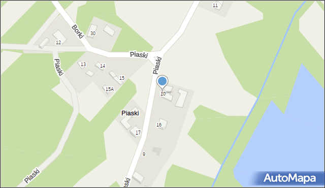 Piaski, Piaski, 10, mapa Piaski