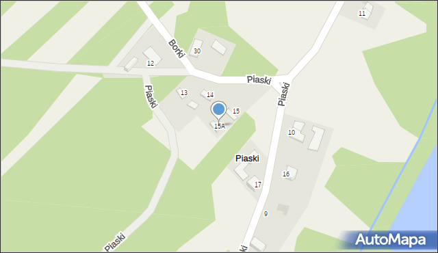 Piaski, Piaski, 15A, mapa Piaski