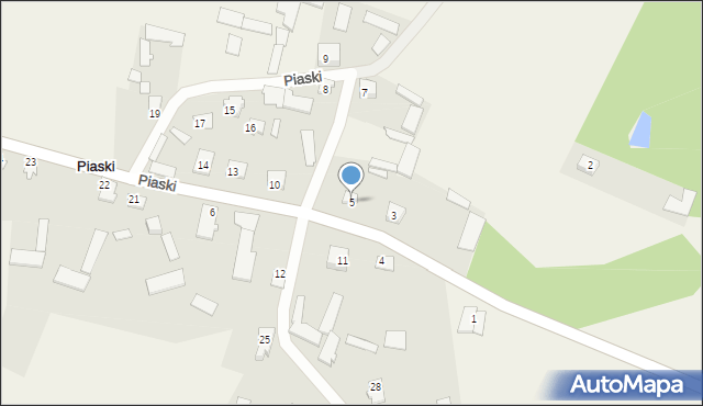 Piaski, Piaski, 5, mapa Piaski