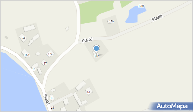 Piaski, Piaski, 17c, mapa Piaski