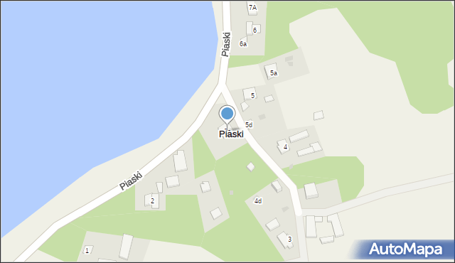 Piaski, Piaski, 2a, mapa Piaski